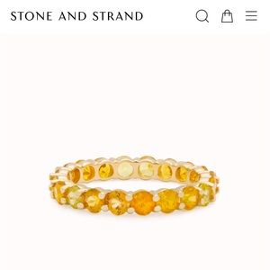 Stone and Strand Yellow Sapphire ring